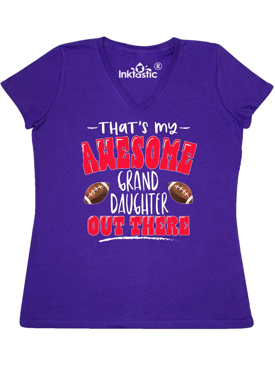 Inktastic That's My Awesome Granddaughter Out There with Footballs