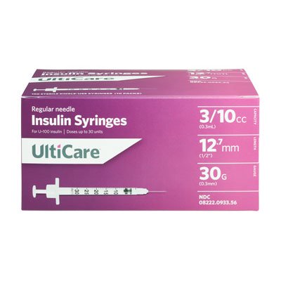 ulticare insulin syringe