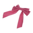 thumbnail image 5 of Unique Bargains 1 Pc Grace Bow Ribbon Duckbill Hair Clips for Home Rose Red Pink, 5 of 5