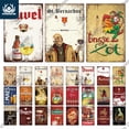 thumbnail image 2 of Letreros de metal de cerveza de Bélgica de Putuo Decor, letreros de hojalata vintage, placa decorativa para habitación, decoración de pared para pub, bar, cueva de hombre, club, 2 of 5