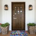 thumbnail image 6 of Disketp Colorful Tie Dye Stained Glass 2 Mat For Front Door Outside - Doormat Outdoor Entrance - Welcome Mats Outdoor,Outside Entry And Outdoor Entrance 16''X24'', 6 of 9
