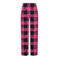 thumbnail image 4 of Men's Plaid Striped Lounge Pants Casual Comfy Pull-on Pajama Pants Straight Leg Baggy Home Sleepwear for All Seasons, 4 of 5