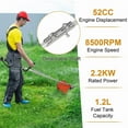thumbnail image 6 of Seipouy 52CC Gas String Trimmer & Petrol Hedge Trimmer Cordless, 2 in 1 Full Functioning Gas Lawn Mower Brush Cutter, 2-Stroke Grass Trimmer Cordless String Trimmer Gas Powered Hedge Shears New, 6 of 10