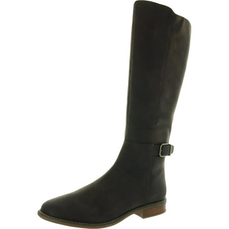 

Clarks Womens Camzin Branch Leather Zipper Knee-High Boots