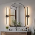 thumbnail image 4 of Aplique de pared Coinmit de 71 cm negro, cableado, LED 3000K, paquete de 2, 4 of 8