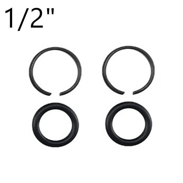 2 Set Impact Wrench Retaining Ring Clip With O-Ring For Craftsman Ir 3/8In 1/2In