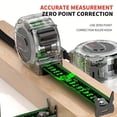 thumbnail image 6 of Heavy Duty Fluorescent Tape Measure, High Visibility Self Locking Measuring Tool with Thickened Standout Steel Blade, Impact Resistant Case for Construction, Home Improvement, 5m/7.5m/10m, 6 of 7