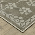 thumbnail image 4 of Oriental Weavers Intrigue Area Rug - INT01 - 3'10" x 5'5" - in Gray/ Light Gray - Vintage Inspired, Stain Resistant, Family and Pet Friendly , Entrway, Bedroom Rug, 4 of 5