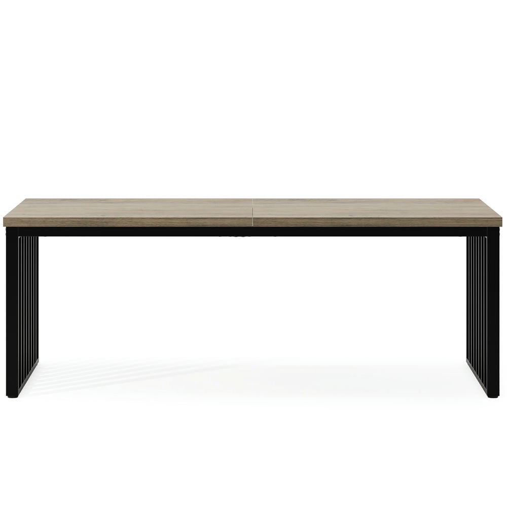 Yardi Yarda 78.74" Two Person Desk, Long Executive Desk Double Computer Desk, Desk for Indoor, Gray