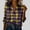 Multicolor women plaid button down shirt a1, variant on SSZMDLB Women Plaid Button Down Shirt Long Sleeve Collared Casual Basic Top Travel Vacation Outfits Work Blouse, Multicolor XL