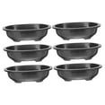 thumbnail image 4 of PAMINGONO Horticultural Flowerpot Plastic Flowerpots Black for Bonsai Planting Pots 6Pcs, 4 of 7