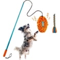 thumbnail image 1 of Dog Flirt Pole with Football Toy, Training and Exercise Tool, Rope Tail Lure, 1 of 5