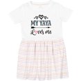 thumbnail image 3 of Inktastic My Yaya Loves Me Grandchild Girls Toddler Dress, 3 of 5