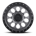thumbnail image 2 of Lock OffRoad For 50CAL 17x9 6x139.7 0et 106.2 Matte Gray w/ Matte Black Ring Wheel, 2 of 5