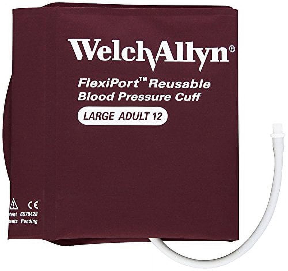 Welch Allyn 651787-EA Adult Flexiport 1 Tube Blood Pressure Cuff, Large