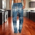 thumbnail image 2 of Aloohaidyvio Men's Flannel Pajama Pants Plaid PJ Bottoms Soft Warm Cotton Microfleece Lounge Sleepwear with Pockets, 2 of 5
