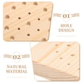 thumbnail image 3 of 1Set Clay Doll Model Display Board Round Khaki Wood Craft Projects Artists, 3 of 8