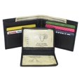 thumbnail image 6 of RFID Slim Front Pocket Wallets For Men - Genuine Leather Mens Bifold Wallet With Removable 2 ID Windows Zipper Coin Stylish Passcase Black, 6 of 7