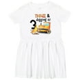 thumbnail image 3 of Inktastic Three and Digging It Bulldozer 3rd Birthday Girls Toddler Dress, 3 of 5