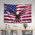thumbnail image 4 of Xecao USA Eagle with Spread Wings Print Tapestry, Wall Hanging Room Funny Decor, Backdrop Room Decor for Bedroom Living Room dormitory, 4 of 8