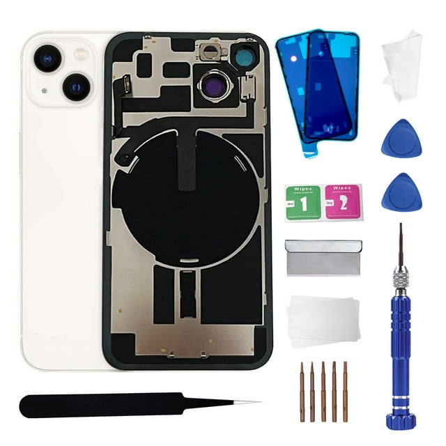 Reemplazo de cristal trasero ZNZHKR para iPhone 14 de 6.1 pulgadas Starlight