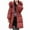 Red Jacket, variant on Qetyuw Women's Puffer Jacket Winter Faux Fur Coat Warm Bubble Long Jackets Full Zip Up Quilted Jacket Windproof Fleece Lined Outdoor Thick Outerwear Clothing