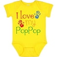 thumbnail image 3 of Inktastic Poppop Grandkids Handprints Boys or Girls Baby Bodysuit, 3 of 5
