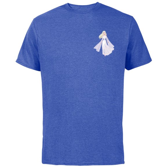 Disney Frozen Snow Queen Elsa Small Pose - Short Sleeve Cotton T-Shirt for Adults - Customized-Royal Heather