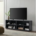 thumbnail image 2 of Evelyn&Zoe Bowman Rectangular TV Stand for TV's up to 75", Alder Brown, 2 of 9