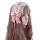 thumbnail image 1 of Cinta de encaje Lolita Maid tocado de rosa cinta retro cosplay tocado de fiesta, 1 of 5
