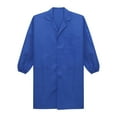 thumbnail image 3 of Mufeng Men Women Blouse Wrinkle-resistant Coat Dustproof Jacket Unisex Top Factory Lab Coat Royal Blue 185, 3 of 7