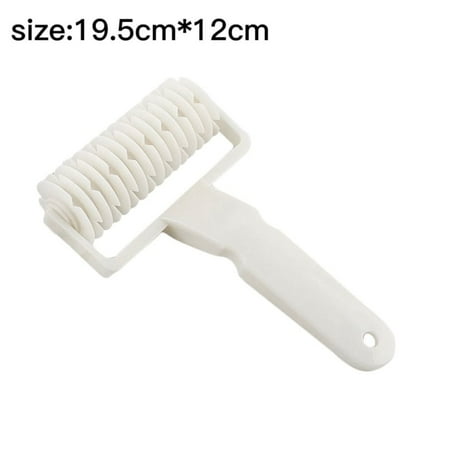 

Kitchen Dough Plastic Bakeware Mesh Cutter Pizza Cutter Lattice Roller Cutter Wheel Knife 3