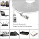 thumbnail image 3 of 20m - Cable Ethernet Cat 6 - Cable De Red Plano Rj45 - Velocidad 1000 Mbit/s - Cable Lan Gigabit - Cable Plano De Conexión A Internet De Banda Ancha Para PC Ps5 Xb, 3 of 5