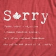 thumbnail image 2 of Mens Sorry Definition T Shirt Funny Canada Apology Tee Graphic Tees, 2 of 9