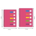 thumbnail image 5 of Pebbuoy Spiral Notebook with Dividers Smooth Writing Premium Thickened Page A5/B5 Coil Ring 5 Subject Notebook Office Supplies, 5 of 7