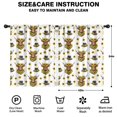 thumbnail image 2 of Blackout Kids Curtains,White Highland Cow Sunflower Hat Pattern Childrens Insulated Curtains Set Of 2,Bedroom Essentials,Toddler Room Decor 42"x54", 2 of 5