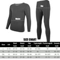 thumbnail image 4 of Lalamelon Mens Thermal Underwear Fleece Lined V Neck Long Johns Base Layer Shirts Pant for Cold Winter Weather, 4 of 6