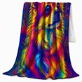 thumbnail image 2 of Vibrant Psychedelic Chihuahua Dog Portrait Paisley Mandala, Playful Pet Portrait Pattern, Warm Flannel Blanket for Living Room and Bedroom, Dog Lovers Just Because Gift, Pet Lover Home Decor, 2 of 9