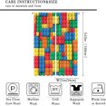 thumbnail image 2 of Building Blocks Toy Curtains, Abstract Contour Colorful Plastic Brick Geometric Print Pattern Window Treatment Drapes for Boy Girl Bedroom Playroom Set 2 Panels,42x63 Inches, 2 of 8