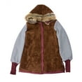 thumbnail image 6 of Grace Karin Winter Coats for Women, Hooded Fleece Lined Coats Parkas Faux Fur Jackets with Pockets, 6 of 8