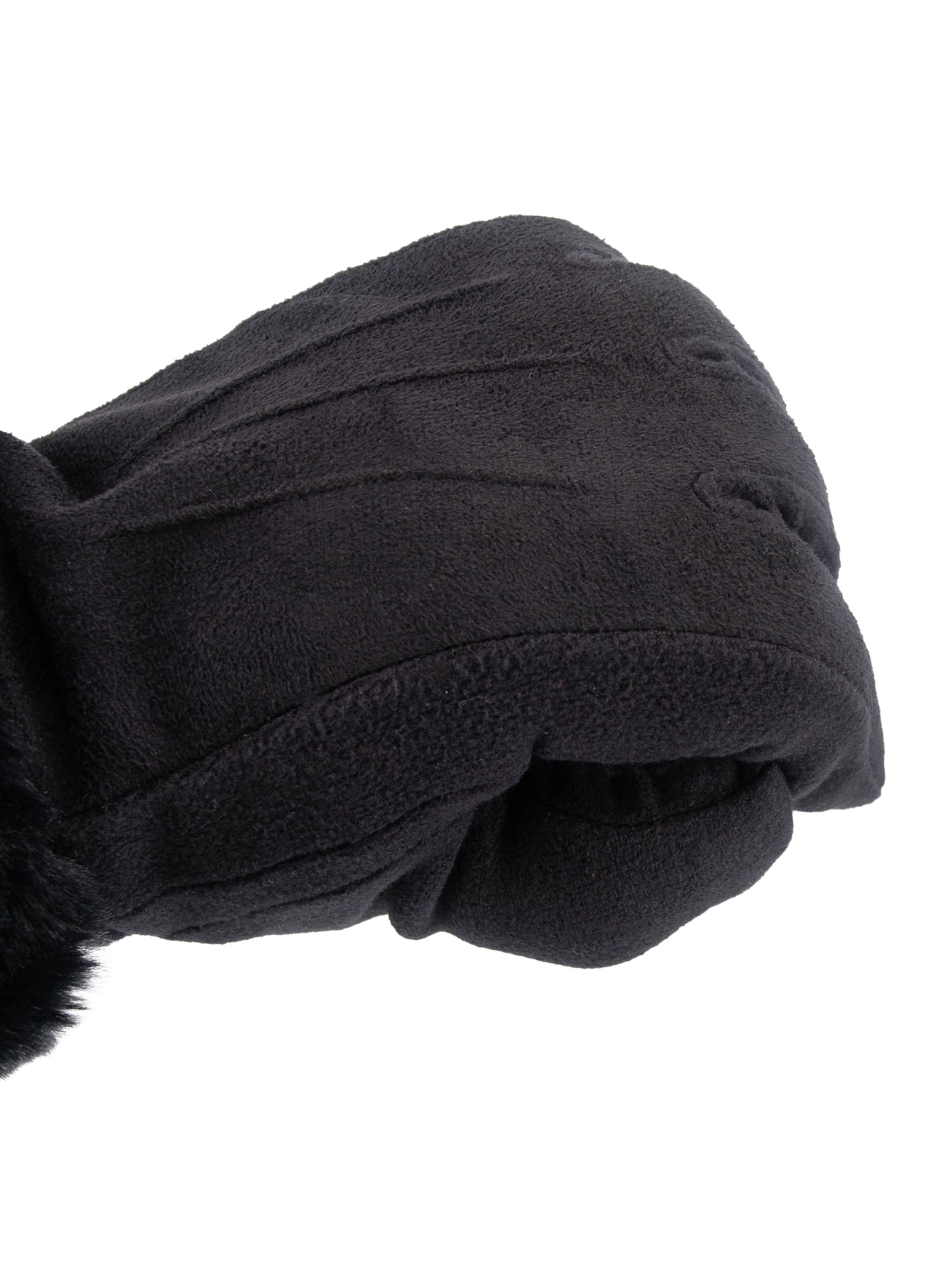 Isotoner Women's Microsuede Gloves with Faux Fur Cuff