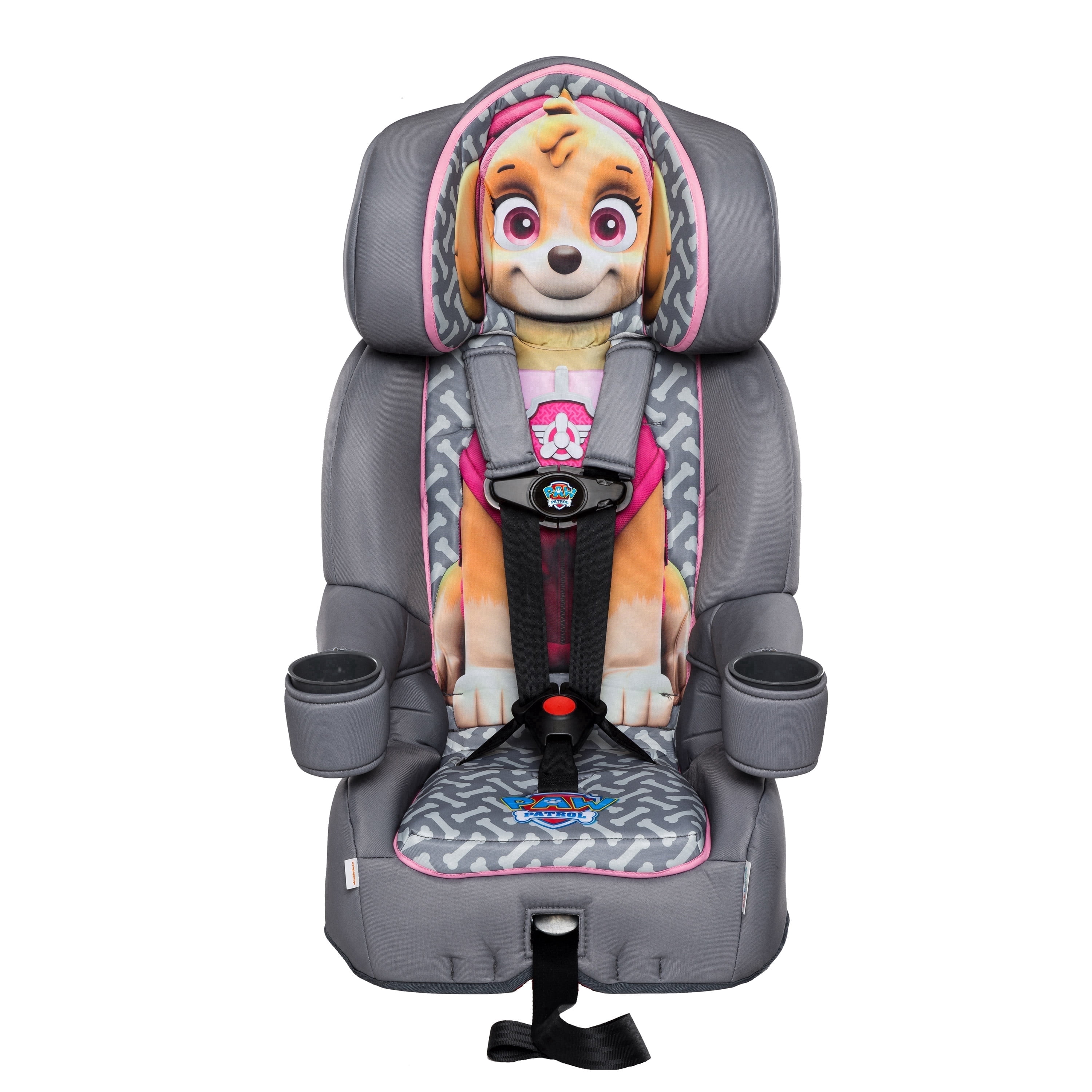 KidsEmbrace Skye Paw Patrol 2-in-1 Combination Harness to Booster Car Seat, Forward-Facing Harness, Booster, Multi-Position Headrest, Toddler