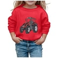 thumbnail image 2 of Chandail en Molleton pour Fille Manches Longues Imprimé Col Rond Chandail Décontracté Sport Vêtements d'Automne Garçon 7-8 Ans, 2 of 3