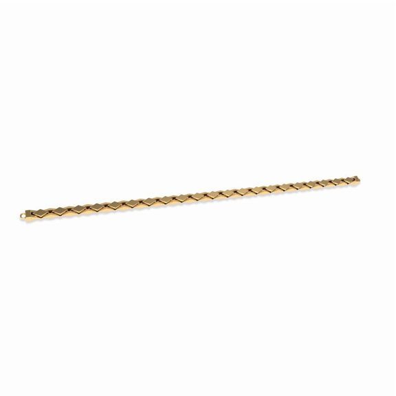Auory 18k Vermeil Gold Plated Wheat Chain Bracelet Jewelry for Men’s Daily Wear