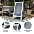 thumbnail image 4 of Emma + Oliver Magnetic Two-Sided A-Frame Folding Chalkboard, 4 of 11