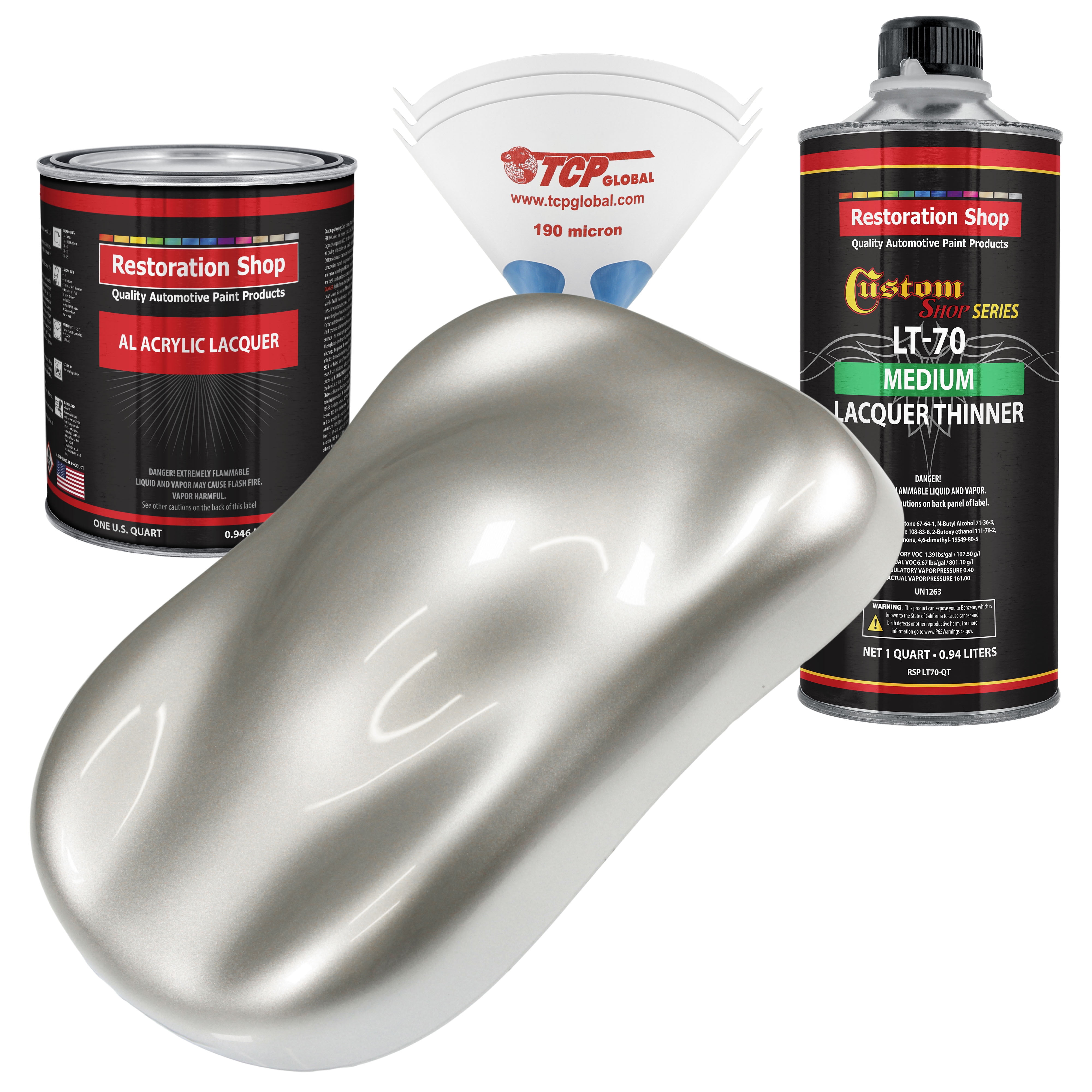 Restoration Shop Sterling Silver Metallic Acrylic Lacquer Auto Paint