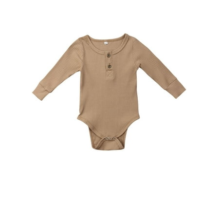 

Frobukio Newborn Baby Boy Girl Kid Knit Romper Jumpsuit Bodysuit Clothes