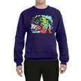 thumbnail image 2 of Cute Rainbow Neon Doberman Dog Lover Unisex Crewneck Graphic Sweatshirt, Purple, Medium, 2 of 3