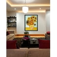 thumbnail image 3 of DECORARTS - Twelve Sunflowers by Vincent Van Gogh Art Reproduction. Oversize Solid Wooden Frame Matching with Giclee Prints Canvas Wall Art. Total framed size: 43x35", 3 of 6