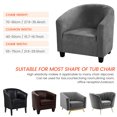thumbnail image 5 of 2 Piece Club Chair Slipcover, Stretch Velvet Chair Armchair Slipcover Sofa Cover Slipcover Furniture Protector Soft Couch Covers with Elastic Bottom for Kids Gray, 5 of 8
